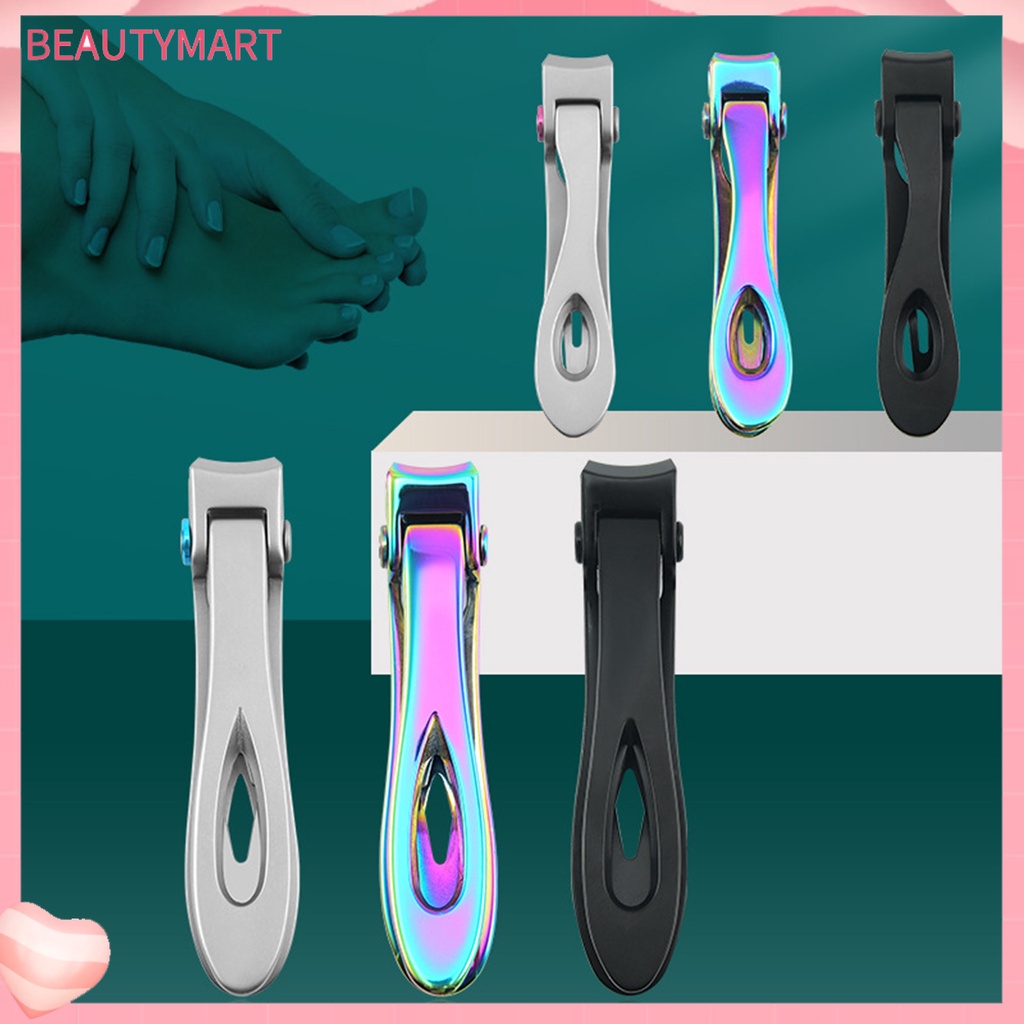 [beautymart] Dụng Cụ Cắt Móng Tay Màu Trơn Thiết Kế Đơn Giản Nặng Cho Người Lớn