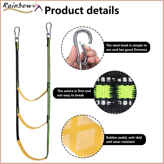 Thang Dây Thừng Treo Gọn Nhẹ Giải Trí Chống Tia Uv Giải Trí Cho Thuyền Kayak Bơm Hơi