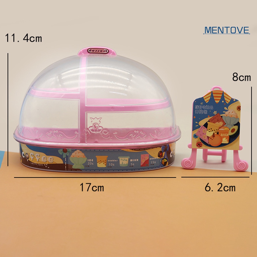 1 Set Mô Hình Tủ Trưng Bày Bánh Trong Suốt Trang Trí Nhà Búp Bê