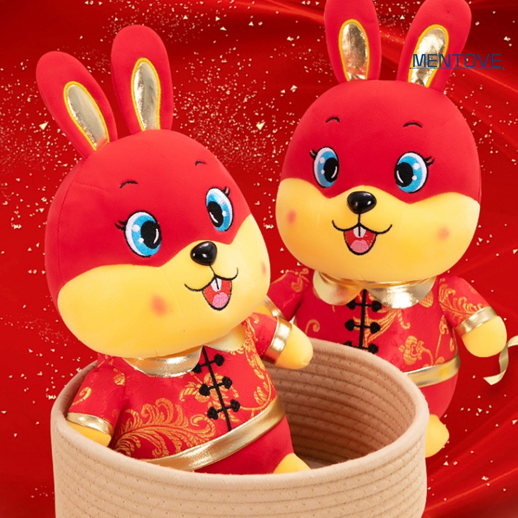 Thỏ Nhồi Bông May Mắn Phong Cách Trung Hoa Dễ Thương 2023