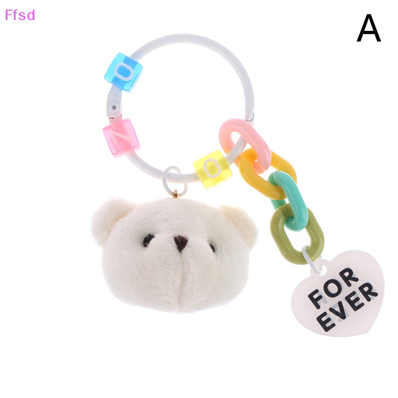 {Ffsd} Móc Khóa Thỏ Bông Hoạt Hình Dễ Thương Trang Trí Ba Lô / Ô Tô * Bán Chạy