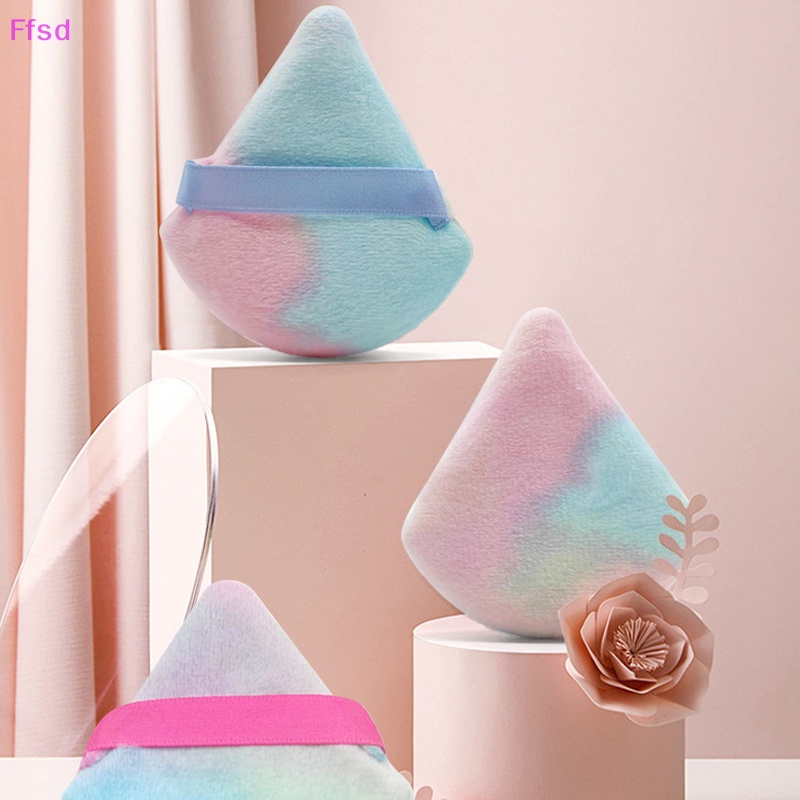 {Ffsd} Set 3 Mút Trang Điểm Hình Tam Giác Bằng Cotton Mềm Mại