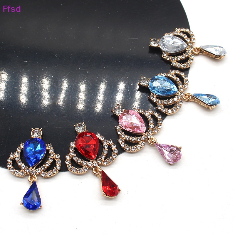 {Ffsd} Mặt Dây Chuyền Acrylic Hình Vương Miện Vàng Kim Dùng Để Trang Trí Hộp Quà Thủy Tinh * Bán Chạy