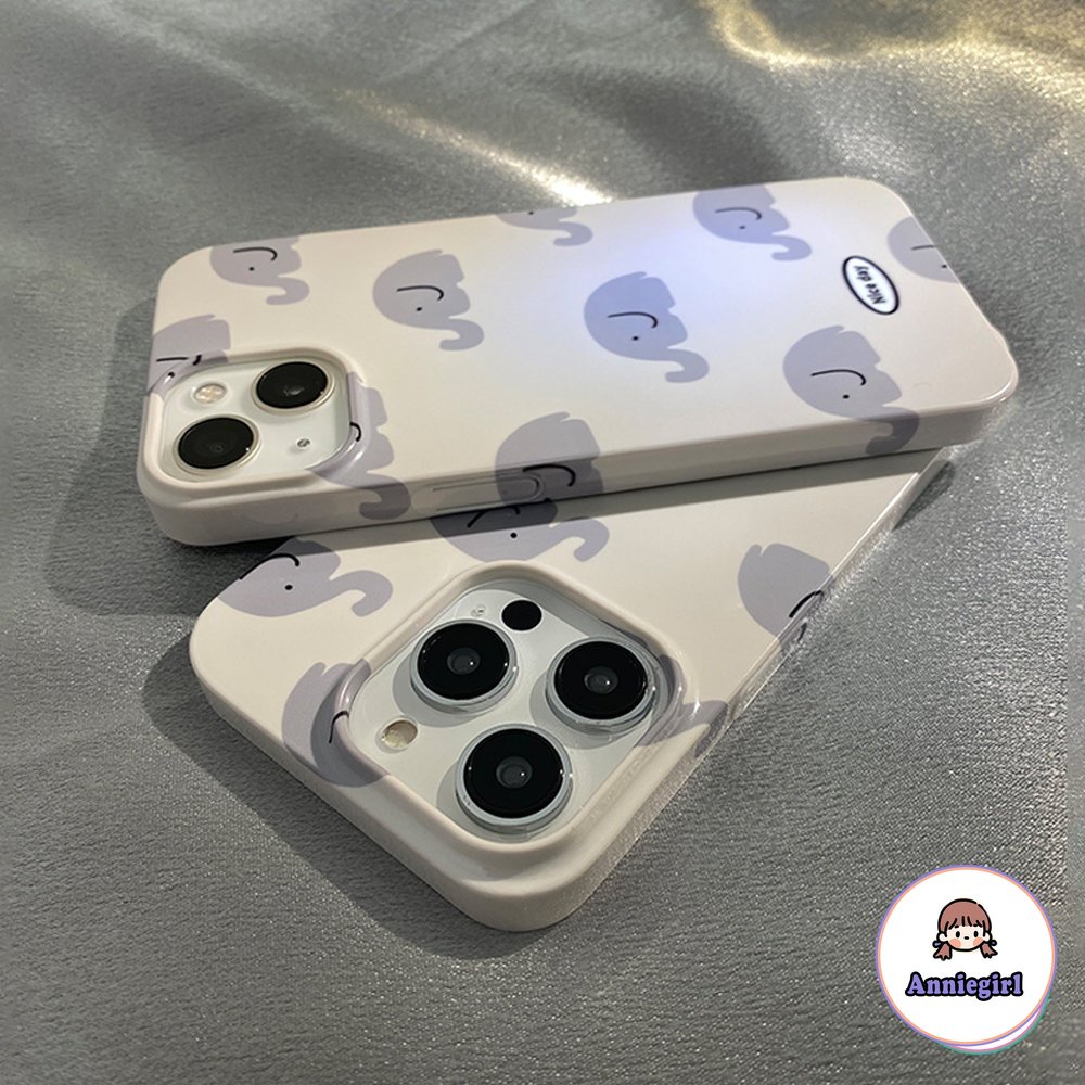 Ốp Điện Thoại IMD Cứng In Hình Chú Voi Dễ Thương Có Giá Đỡ Cho IPhone 14 Pro Max 11 13 Pro Max 12