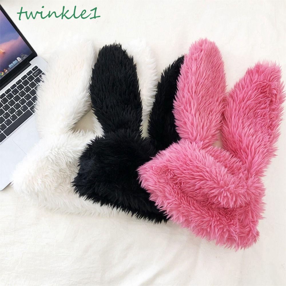 Mũ Tai Thỏ Lấp Lánh Mềm Mại Y2K