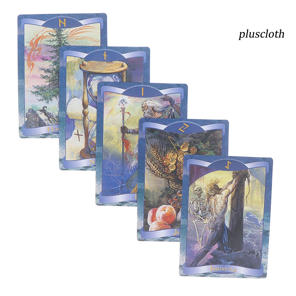 1 Bộ Bài Tarot Tiếng Anh Dark Angels Di Abundance Runes Oracle