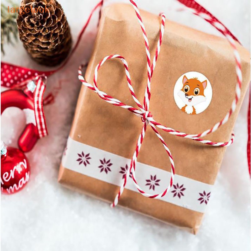 Cuộn 500 Nhãn Dán Họa Tiết Hoạt Hình Động Vật Trang Trí Quà Tặng Cho Bé Diy