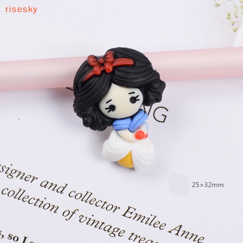 Set 10 Tấm Dán Đế Phẳng 7 Kiểu Hoạt Hình Công Chúa Dễ Thương Trang Trí Sổ Tay DIY