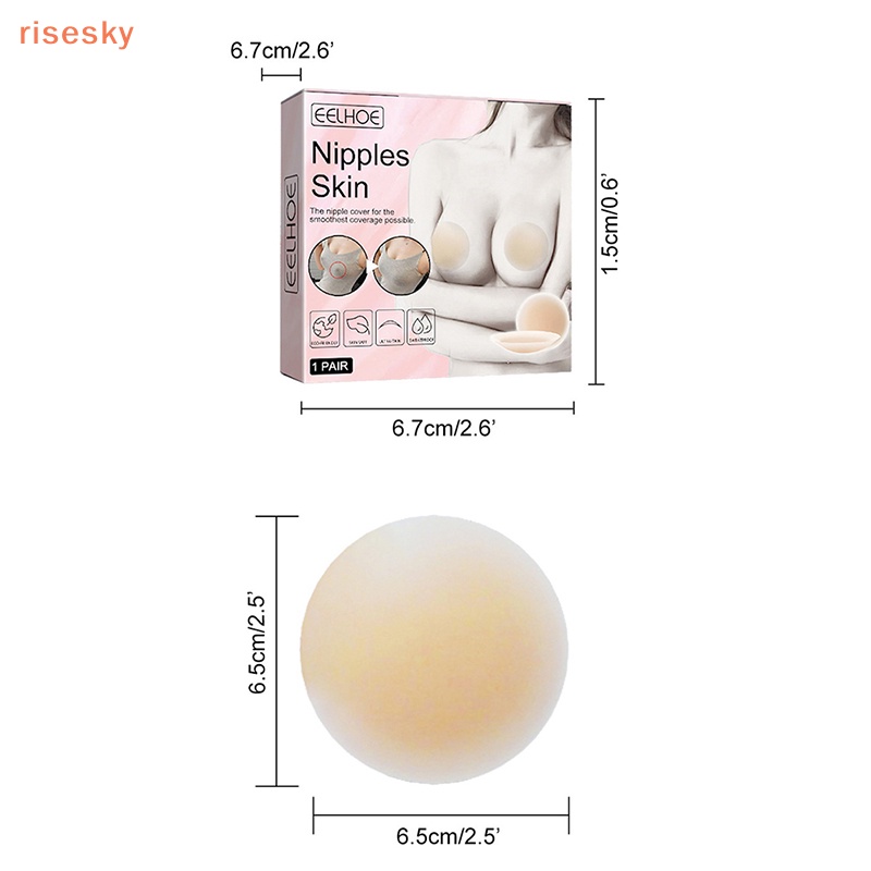 1 Cặp Vỏ Bọc Núm Ti Giả Bằng Silicone Tự Dính Tái Sử Dụng Cho Nữ