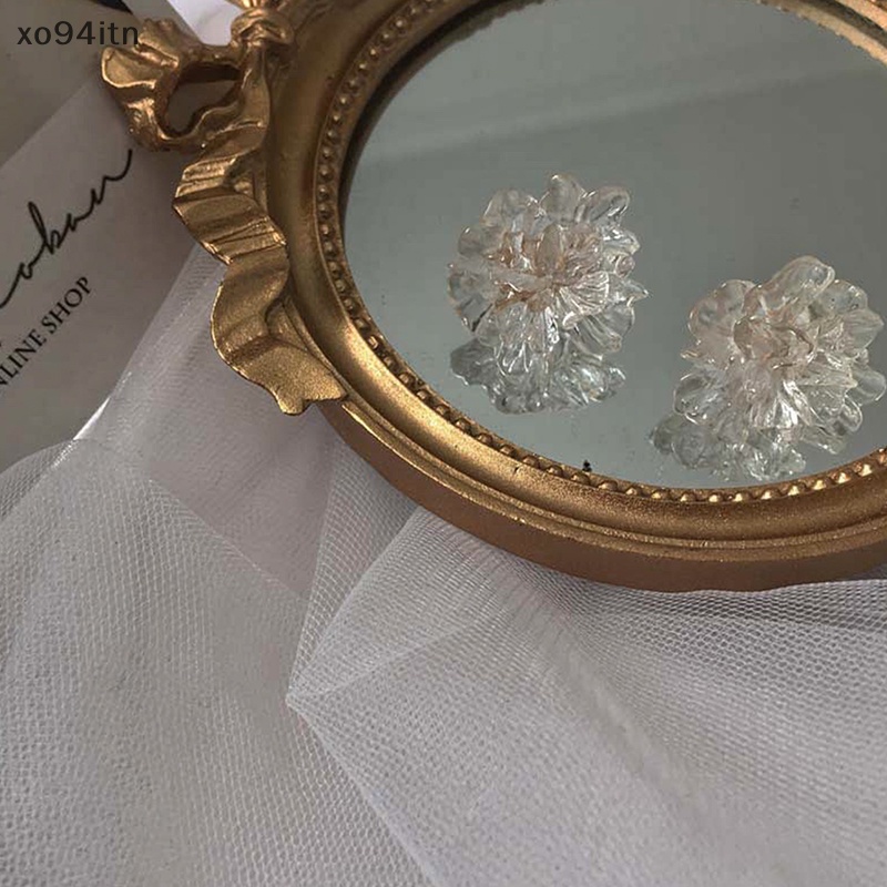 1 Đôi Bông Tai Hình Hoa Bằng Nhựa Resin Phong Cách Mới Cho Nữ