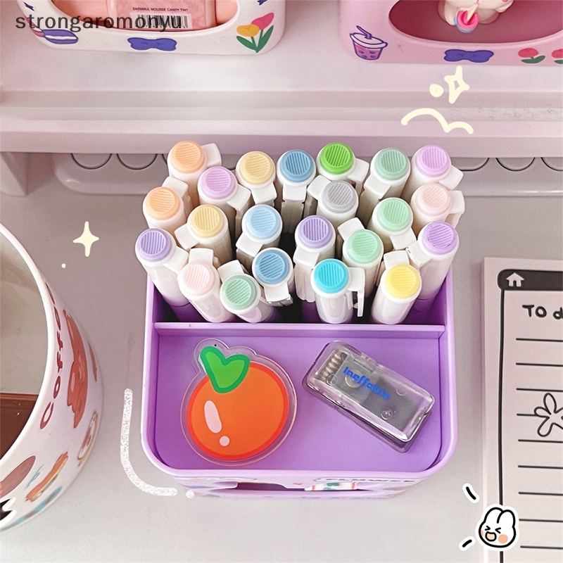 Thùng Rác Để Bàn Mini Bằng Nhựa Hình Gấu / Thỏ Dễ Thương