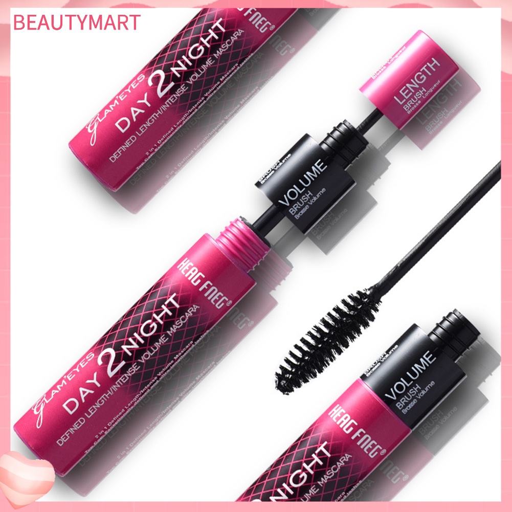 Mascara beautymart 2 Trong 1 Chống Thấm Nước Không Nhòe Chuốt Dài Dày Và Cong Mi