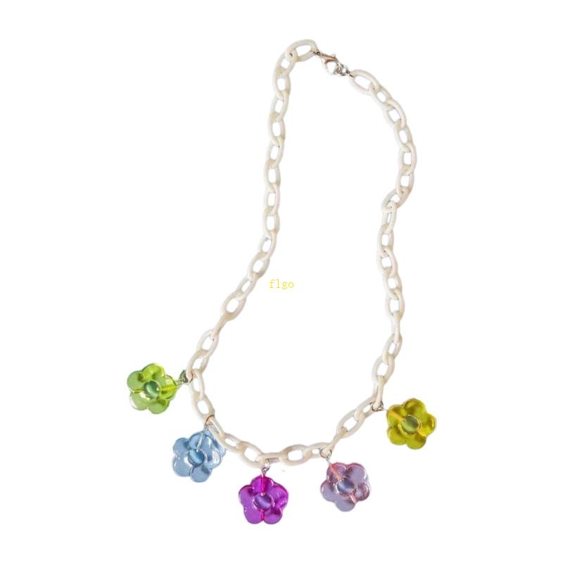 Flgo Vòng Cổ Bằng Thép Titan Dệt Tay Màu Sắc Thời Trang Đi Biển Mùa Hè