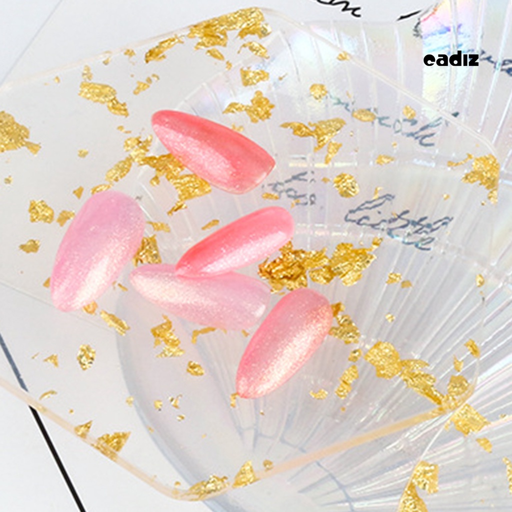 Khay Lá Vàng Trong Suốt Trưng Bày Móng Tay Nghệ Thuật DIY