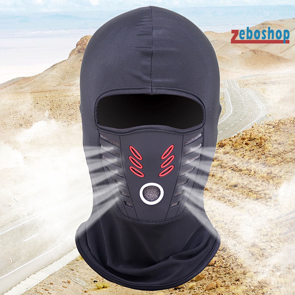 Mũ Balaclava Che Mặt Thoáng Khí Chống Bụi Giữ Ấm Mùa Đông Cho Nam Nữ Ốp