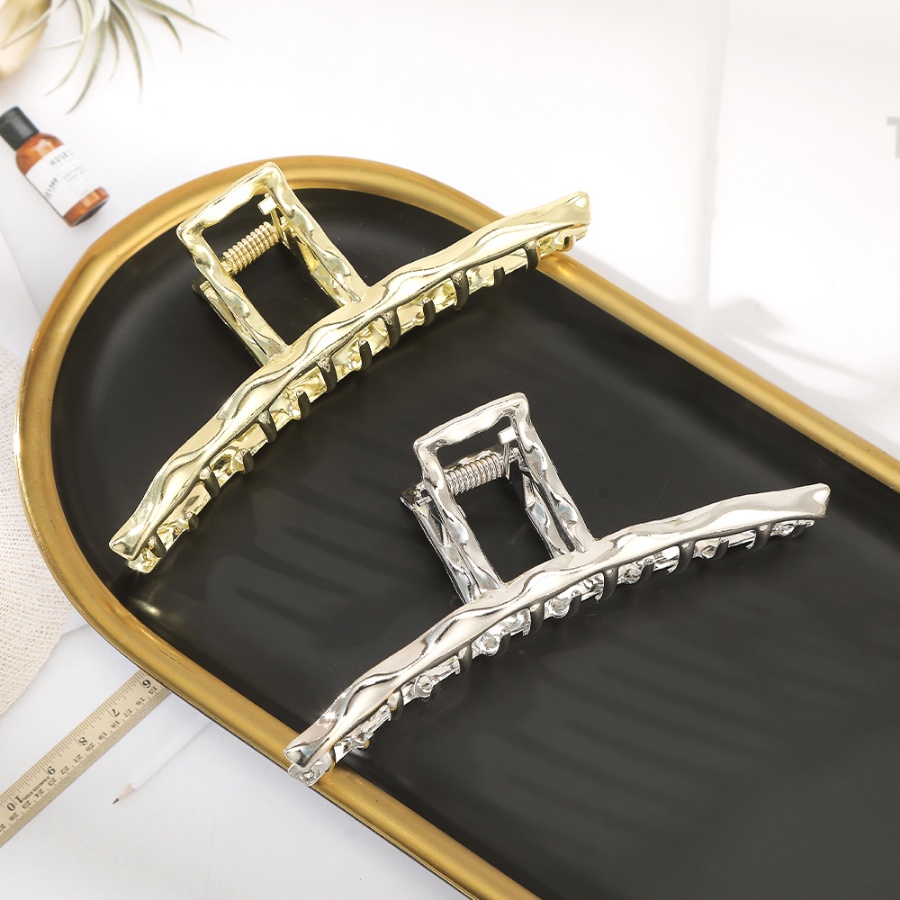 Kẹp Tóc Đuôi Ngựa Bằng Hợp Kim Đính Kim Cương Pha Lê Đơn Giản Phong Cách Hàn Quốc