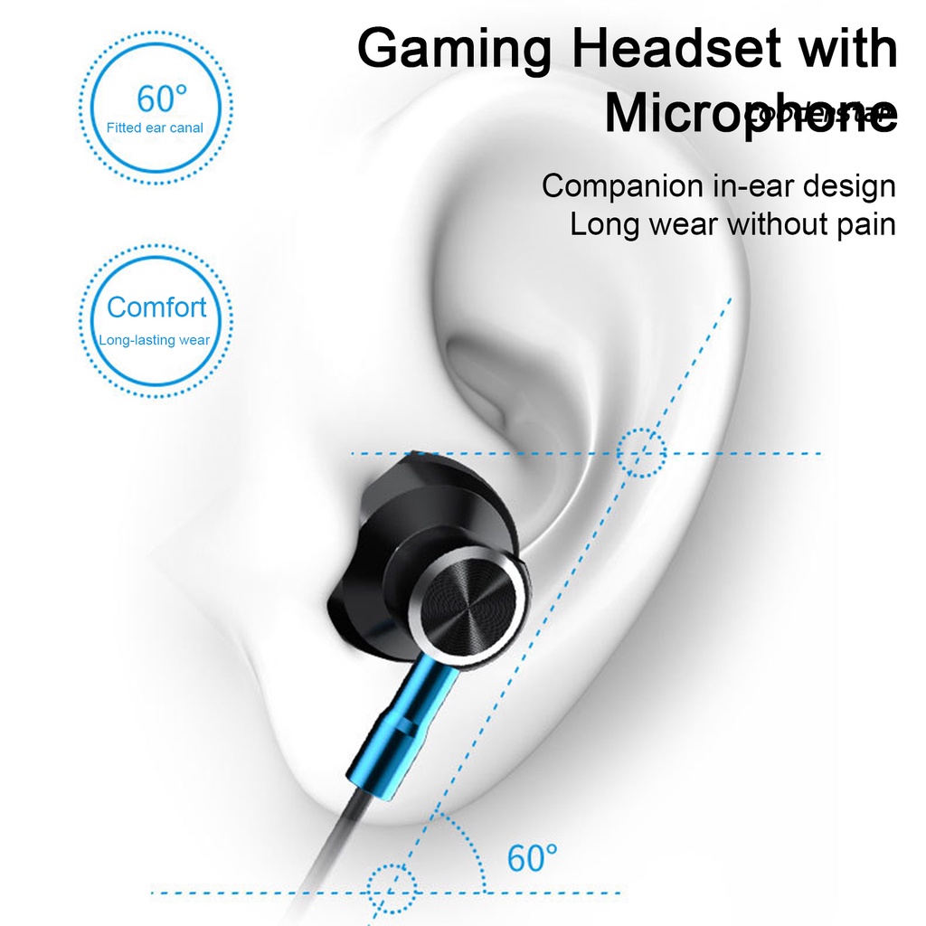 Tai Nghe Nhét Tai Jack 3.5mm Loại C Giảm Tiếng Ồn Có Thể Điều Chỉnh Âm Lượng Tiện Dụng