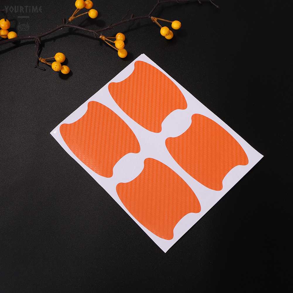 Bộ 4 Miếng Dán Bảo Vệ Tay Nắm Cửa Xe Hơi Bằng Sợi Carbon Cao Cấp