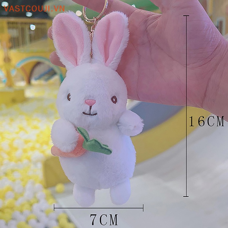 1 Móc Khóa Thỏ Nhồi Bông Đáng Yêu