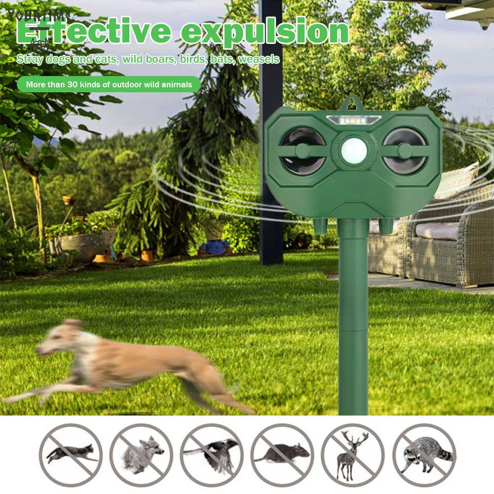 Thiết Bị Đuổi Chuột Bằng Sóng Siêu Âm Chạy Bằng Năng Lượng Mặt Trời