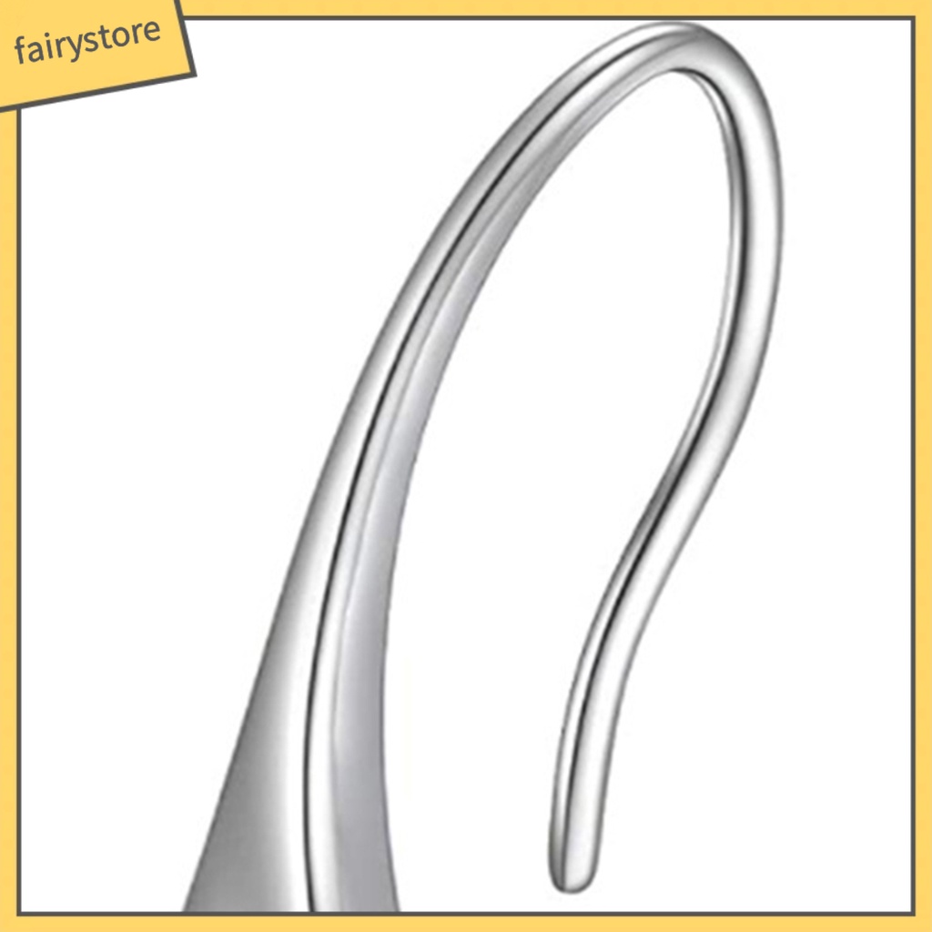 1 Đôi Bông Tai Hình Giọt Nước Đính Đá Thời Trang