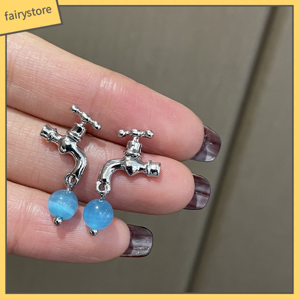 1 Đôi Bông Tai Hợp Kim Đính Pha Lê Giả Phong Cách Vintage