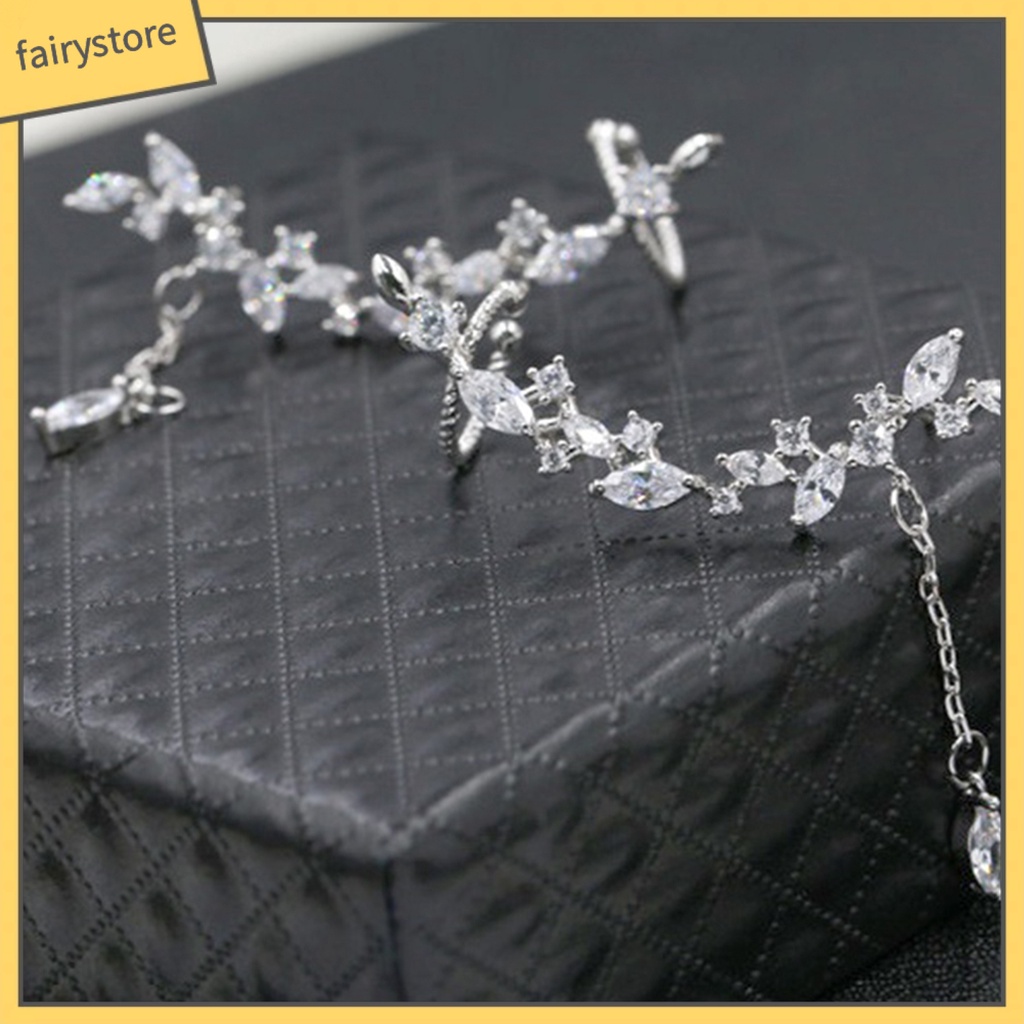 Bông Tai Đính Đá Thời Trang Thanh Lịch Dành Cho Nữ