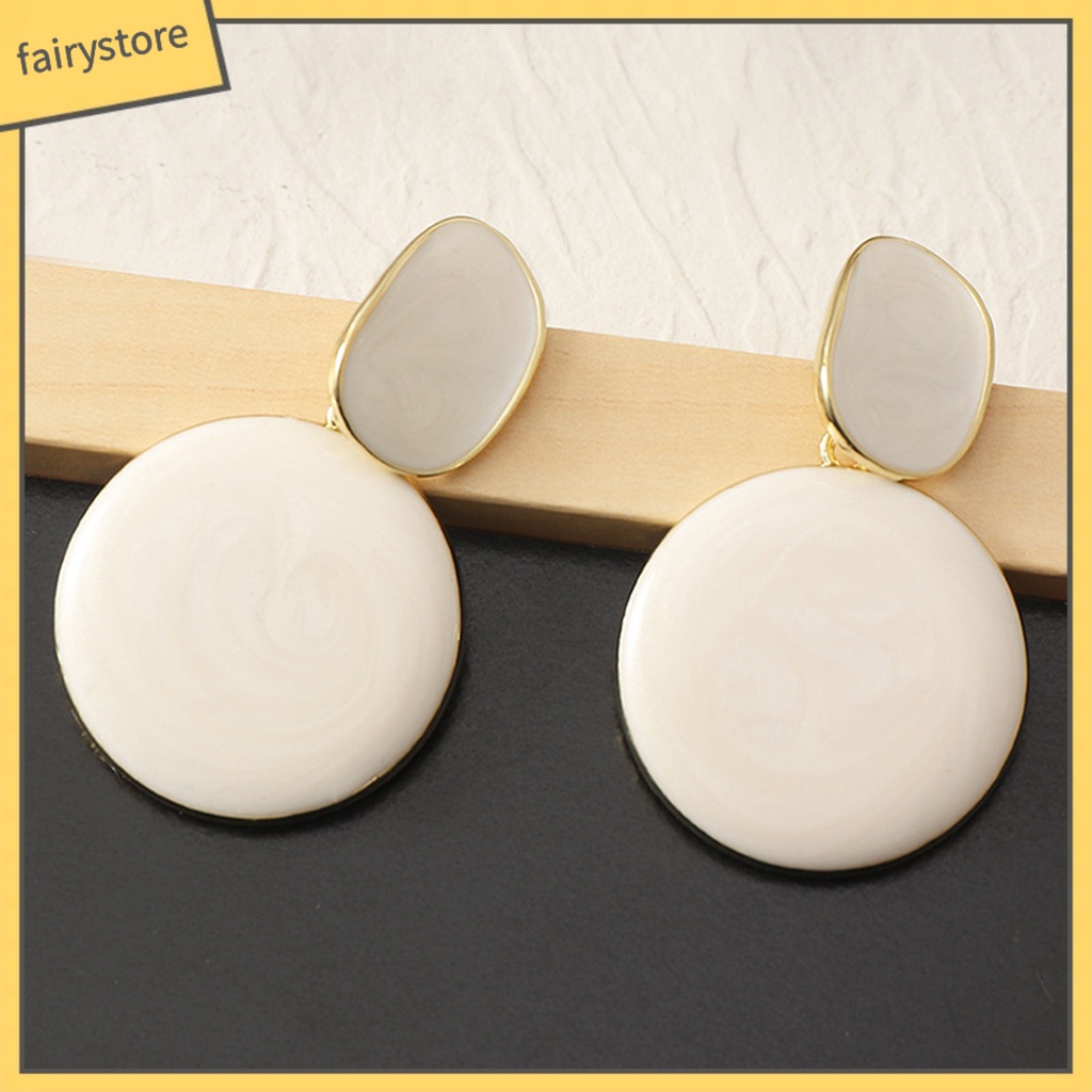 1 Đôi Bông Tai Hình Học Tua Rua Gọn Nhẹ Không Phai Màu Thời Trang Dự Tiệc