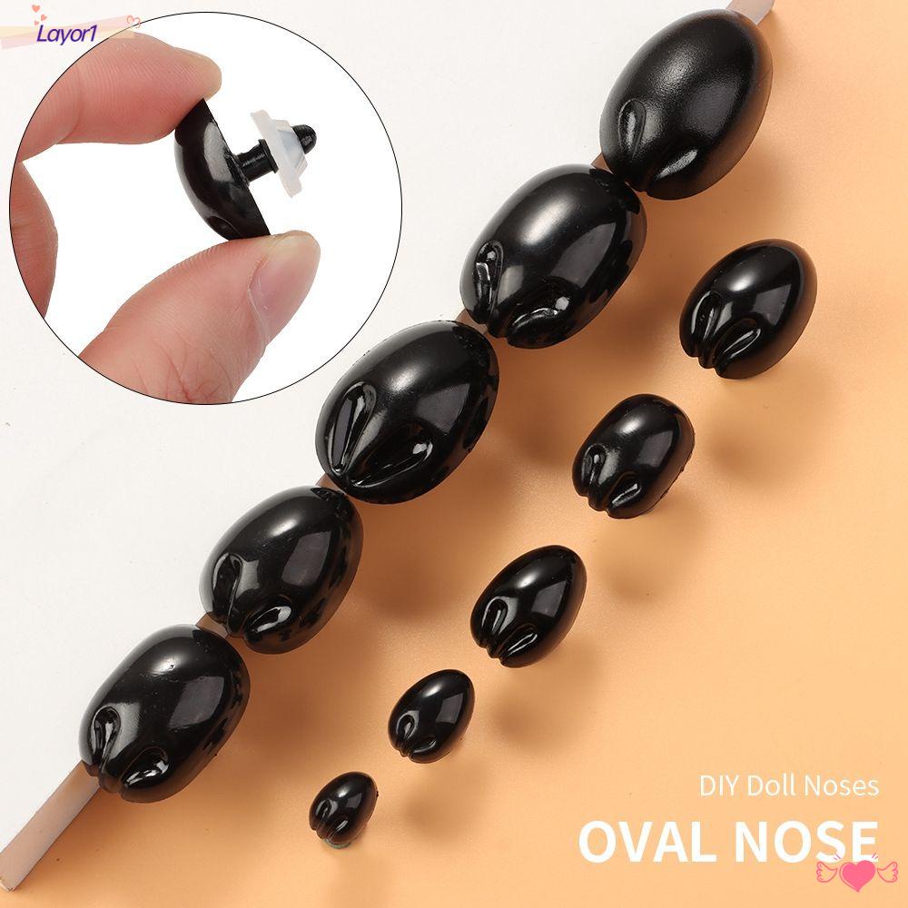 1 10 Nút Mũi Bầu Dục DIY Cho Búp Bê LAYOR1