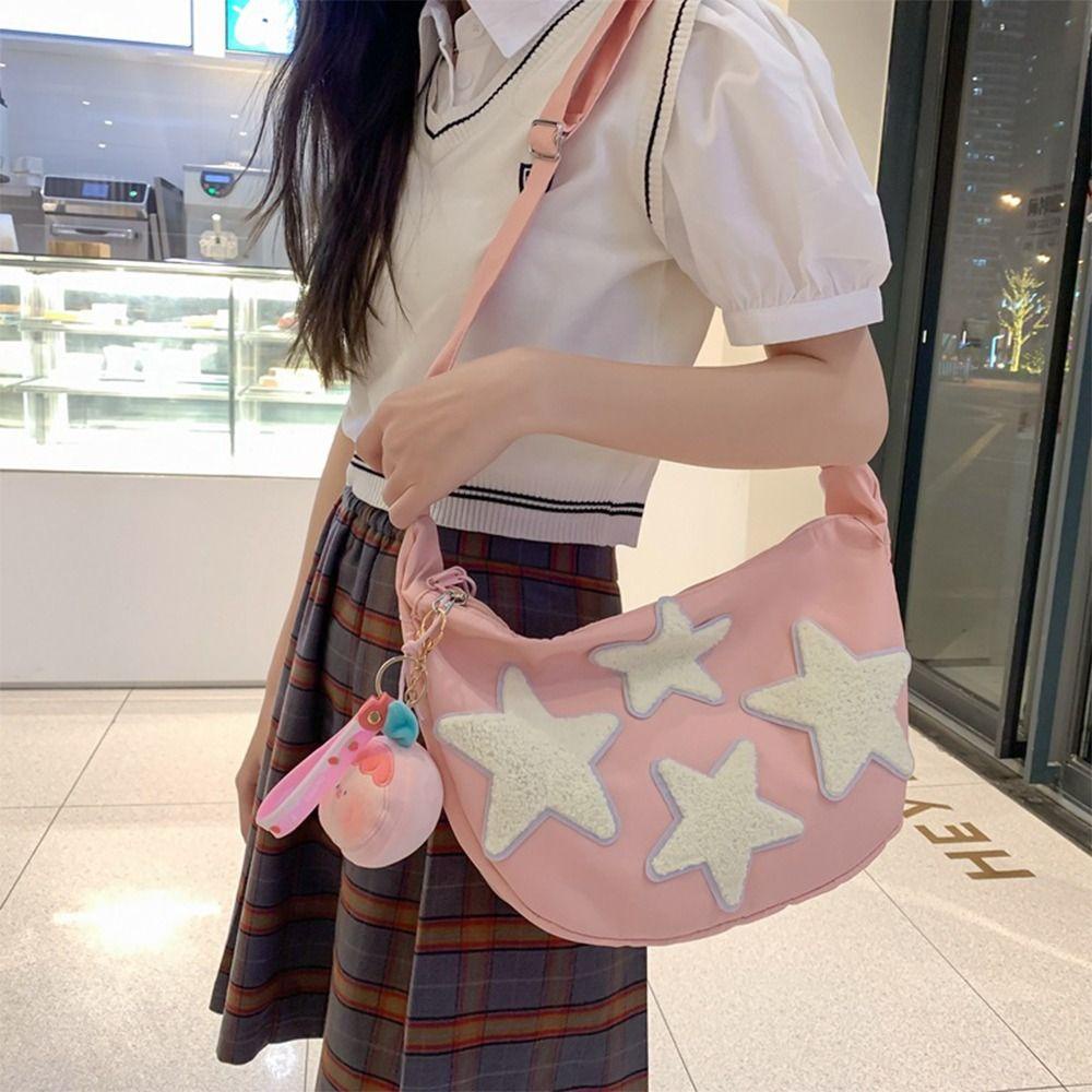 Túi Đeo Chéo Vai Bằng Nylon Thời Trang Hàn Quốc Sành Điệu Cho Nữ