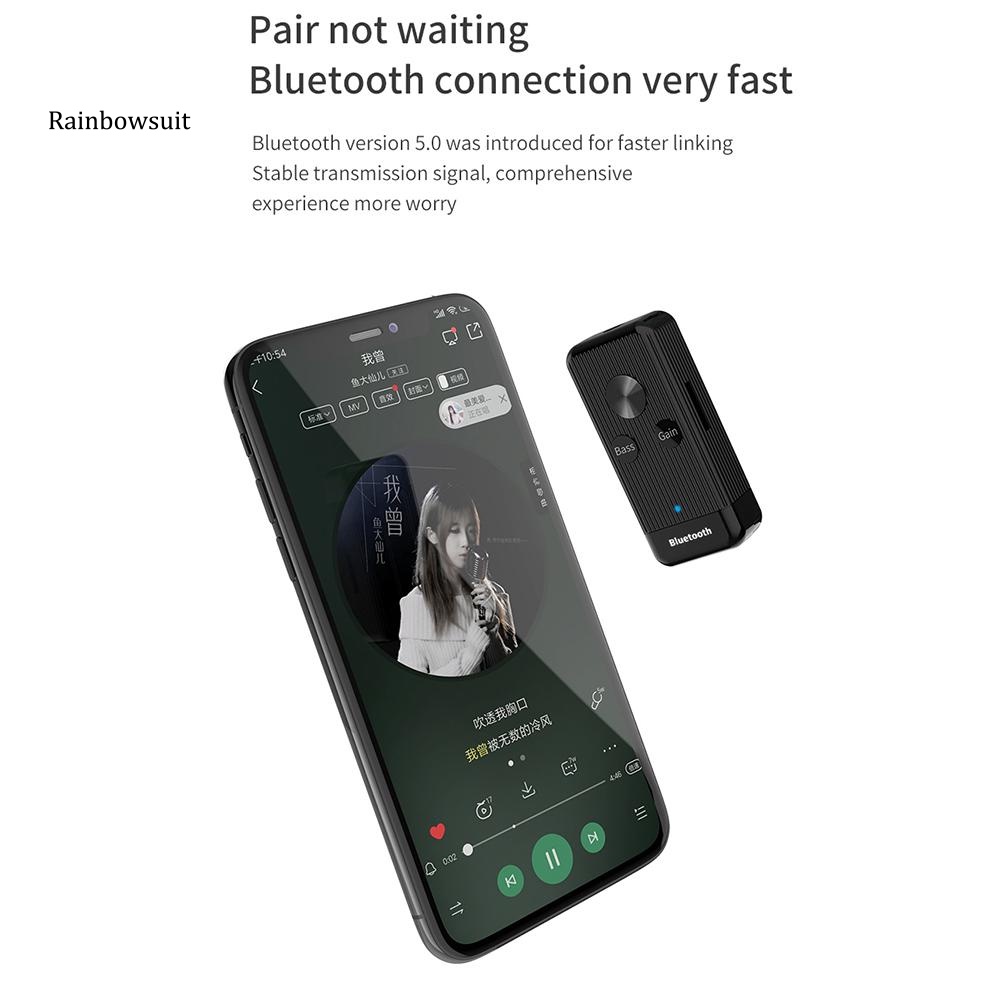Thiết Bị Nhận Tín Hiệu Âm Thanh Bluetooth 5.0 EDR X8 Di Động Tiện Dụng Cho Xe Hơi