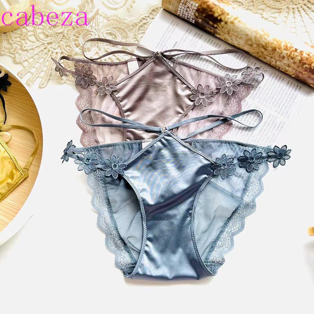 Quần Lót Satin Lưng Thấp Thoáng Khí Thoải Mái Phong Cách Hàn Quốc Cho Nữ