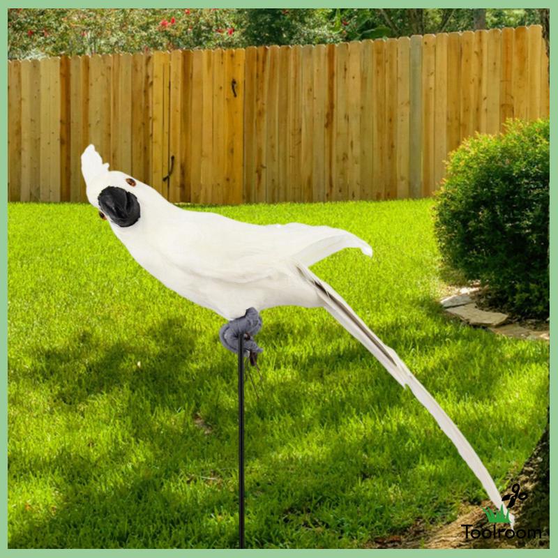 Mô Hình Chim Vẹt Nhân Tạo Sống Động Như Thật Kích Thước 60cm Trang Trí Tiệc Ngoài Trời