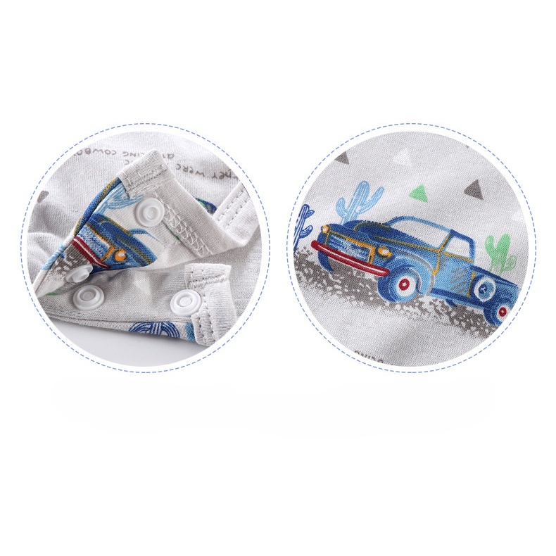 Bộ Đồ Ngủ Tay Ngắn Chất Cotton Mỏng Nhẹ Thời Trang Mùa Hè Xinh Xắn Cho Bé Trai Và Gái 100-160cm