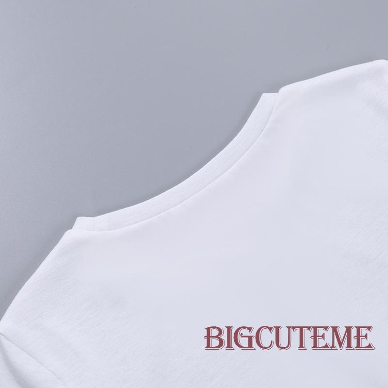 Áo Thun Crop Top Tay Ngắn Cổ Tròn Thời Trang Mùa Hè Cho Nữ