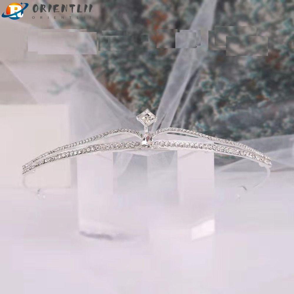 Vương Miện Hợp Kim Đính Đá Xinh Xắn Cho Cô Dâu|Khăn Trùm Đầu Thiết Kế Đơn Giản Tiện Dụng