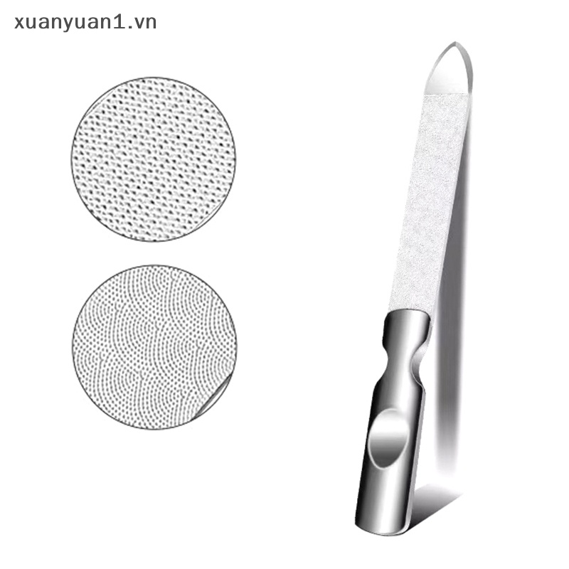 Dụng Cụ Dũa Móng Hai Mặt Bằng Thép Không Gỉ Chuyên Nghiệp