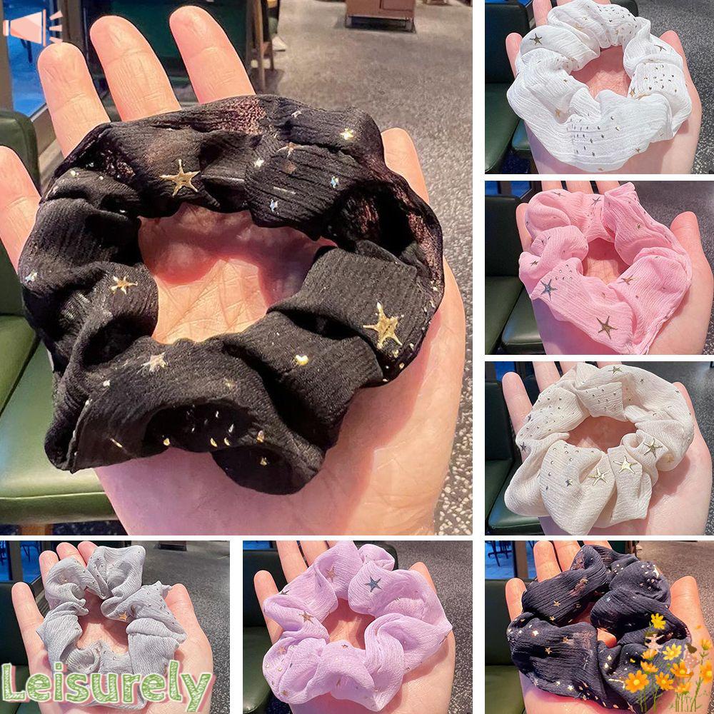 Dây Cột Tóc Chiffon Co Giãn Thời Trang Cho Nữ