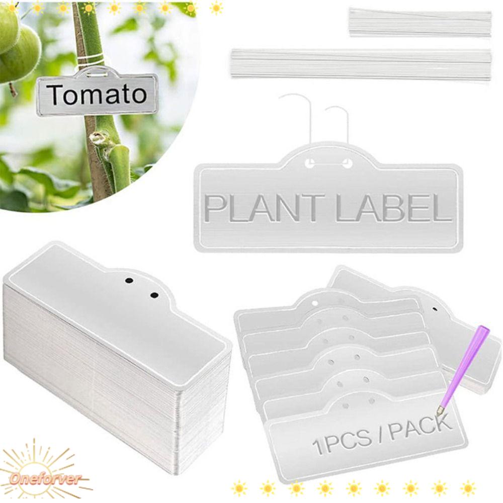 Set 100 Thẻ Ghi Tên Cây Trồng Hai Mặt Bằng Nhôm