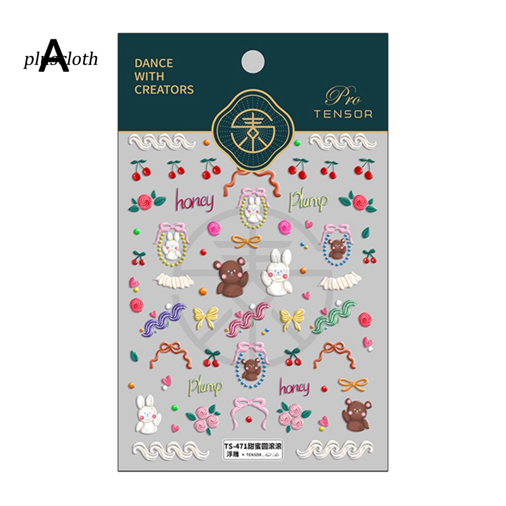 &lt; Pluscloth &gt; Hình Dán Móng Tay Mini Hoạt Hình Quyến Rũ Cho Nữ