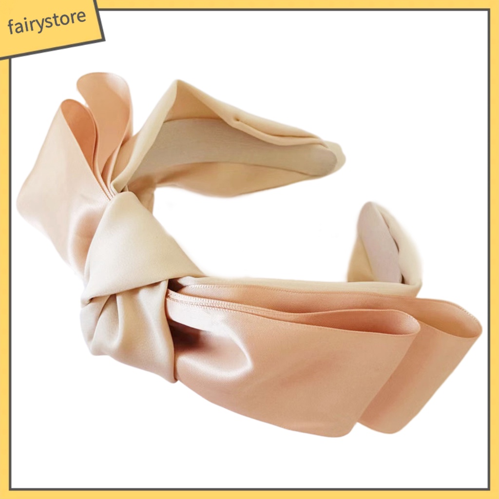 [FRO] Băng Đô Nơ Vải Satin Chống Vỡ Dễ Phối Đồ Thời Trang Đẹp Mắt Dành Cho Chụp Ảnh