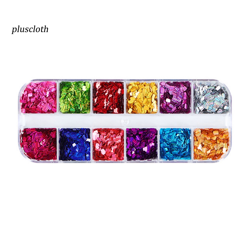 Hộp 12 Ngăn Đựng Phụ Kiện Trang Trí Móng Tay Cho Bé