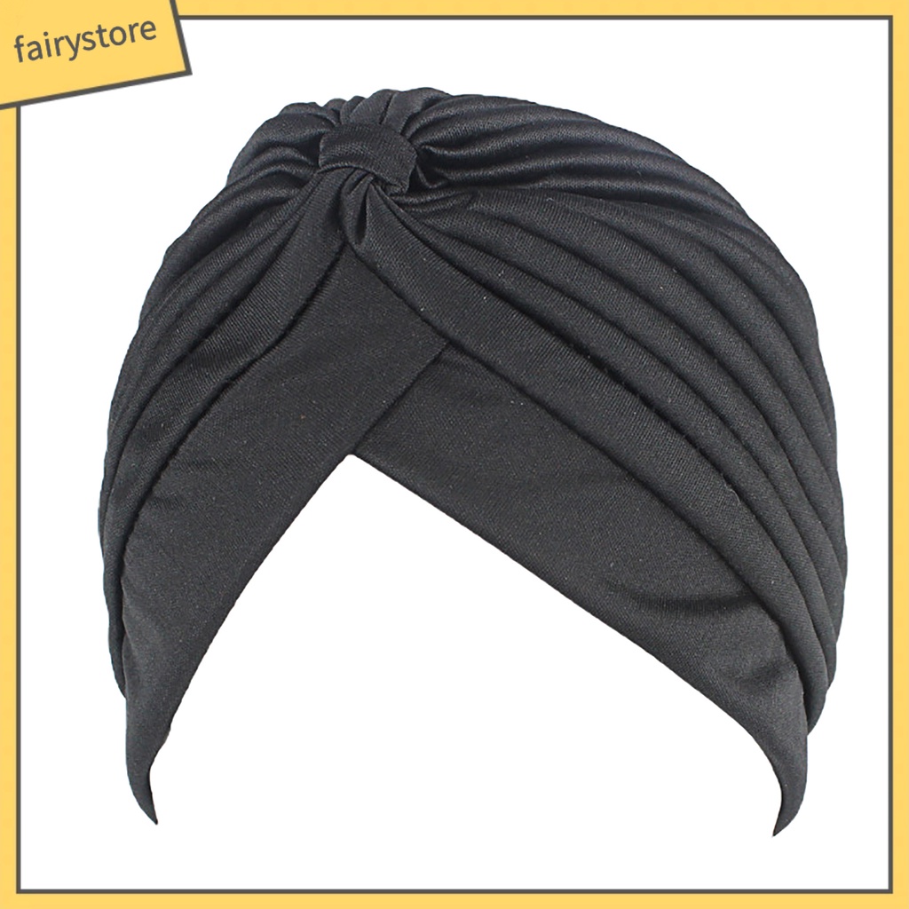 Mũ Trùm Đầu Chemo Màu Trơn Phối Bèo Thời Trang Unisex