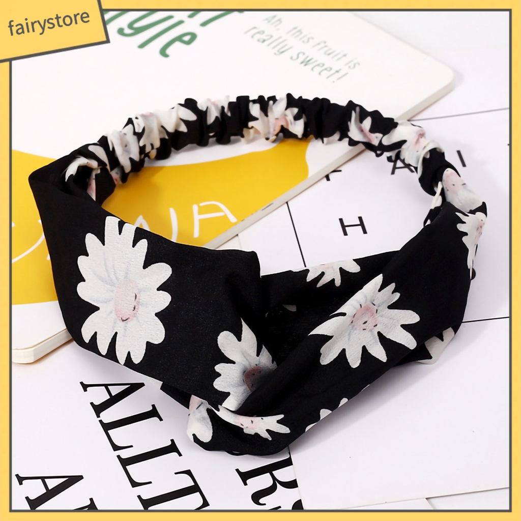 Set 10 Băng Đô Cài Tóc Co Giãn Họa Tiết Da Báo Phong Cách Hàn Quốc