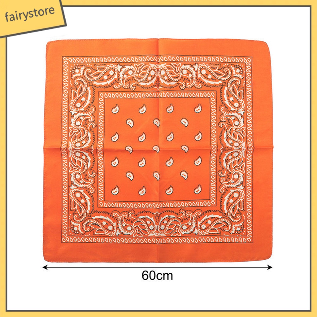 Khăn Trùm Đầu Bandana Hình Vuông In Họa Tiết Đa Năng Phong Cách Hip Hop Dùng Khi Đạp Xe