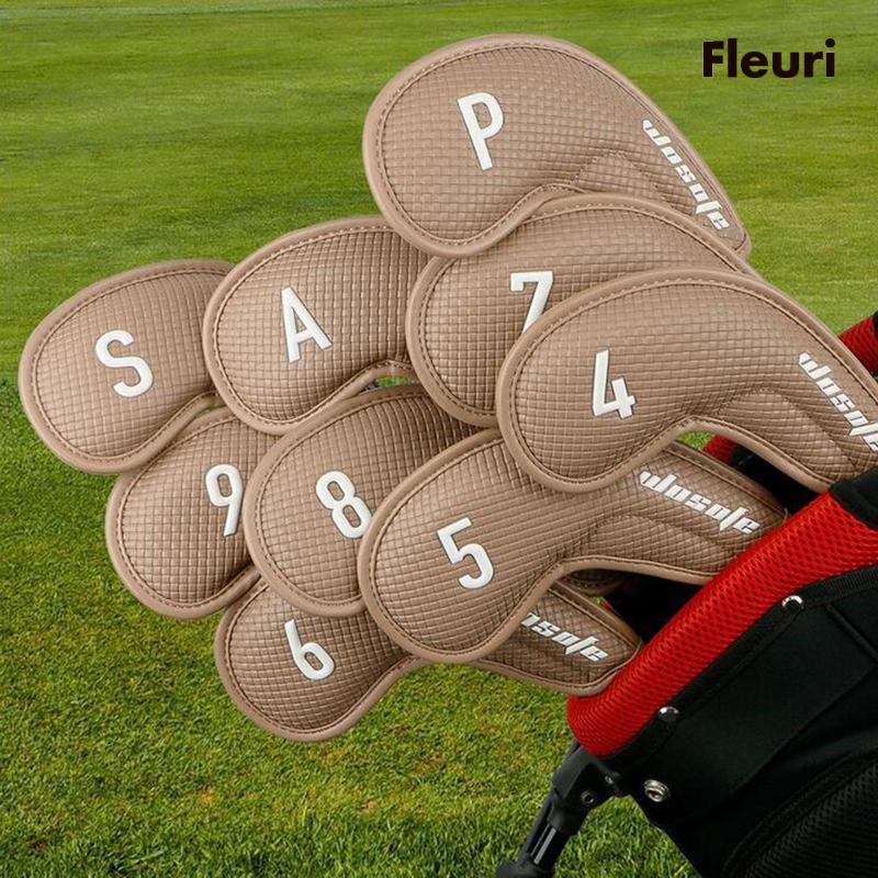Set 9 Vỏ Bọc Đầu Gậy Đánh Golf Bằng Sắt Chuyên Dụng