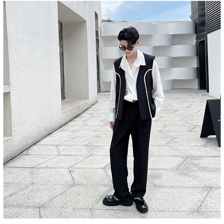 Áo Ghi Lê Không Tay Phong Cách Đường Phố Cao Cấp Cho Nam