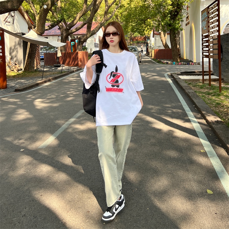 W-e1 &amp; 1DO-NE88- Áo Thun Tay Ngắn Thời Trang Chất Lượng Cao Dáng Rộng Vừa Vặn!Lugi97