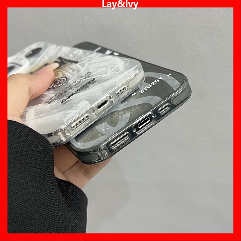 Ốp Điện Thoại Silicon Mạ Laser Họa Tiết Hoạt Hình Cho iPhone 14 14Pro 14Max 13ProMax 12 12ProMax 11