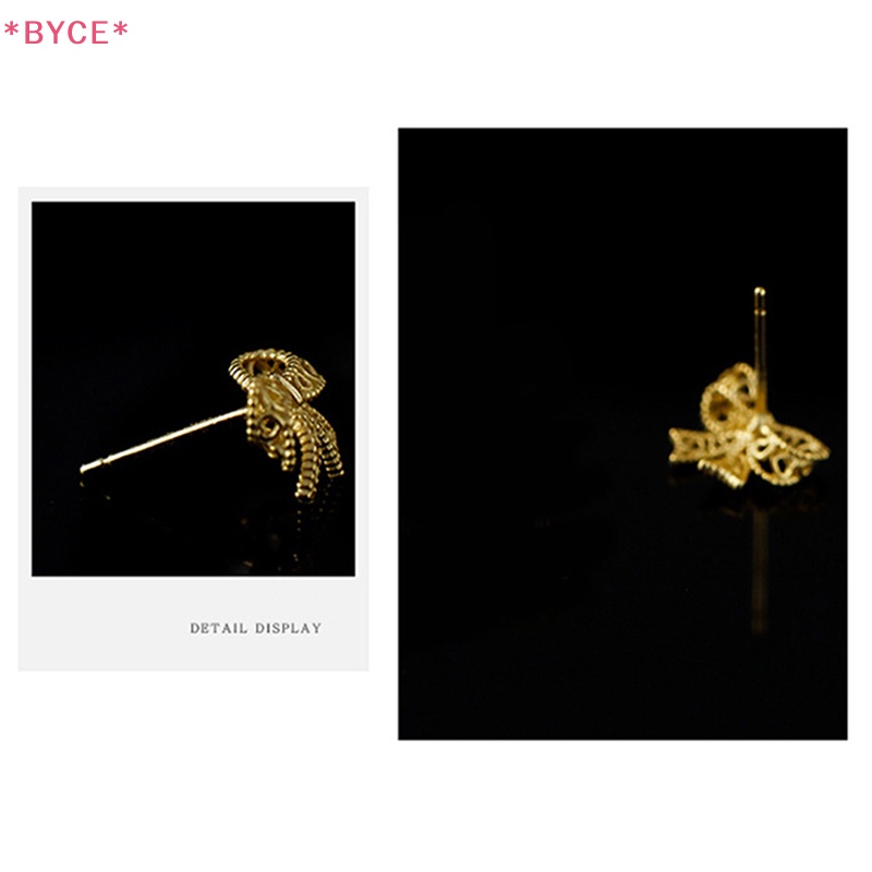 1 Đôi Bông Tai Hình Nơ Ren Rỗng Đơn Giản Dành Cho Nữ Mới